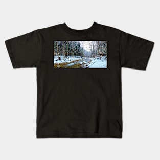 Oltetului river and pass in Romania Kids T-Shirt